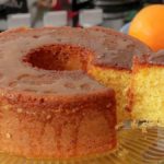 Fluffy and wet orange cake