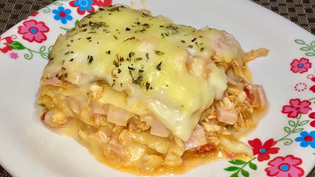 Chicken lasagna with white sauce - Brazil Recipes